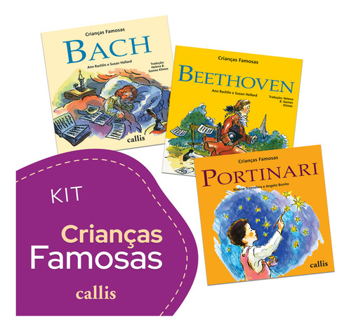 Kit Crianças Famosas, De Rachelin, Ann , Nadine, Trzmielina. Crianças Famosas Editorial Callis Editora, Capa Mole Em Português