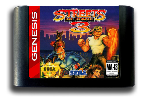 Cartucho De Megadrive Novo Streets Of Rage-3