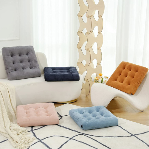 Cojines De Suelo Grandes, Almohada De Meditación Cuadr...