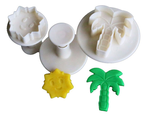 Aleissi 3pz Cortador Ejector Palmera Sol Fondant Masa Gallet