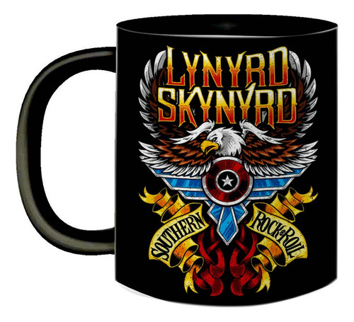 Caneca De Porcelana Fã Banda Lynyrd Skynyrd Rock Anos 70