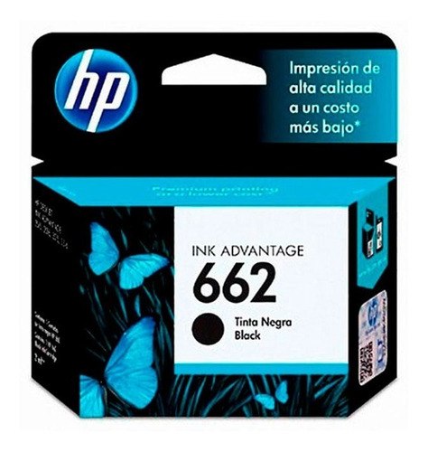 Tinta Hp 662 Negro Original 