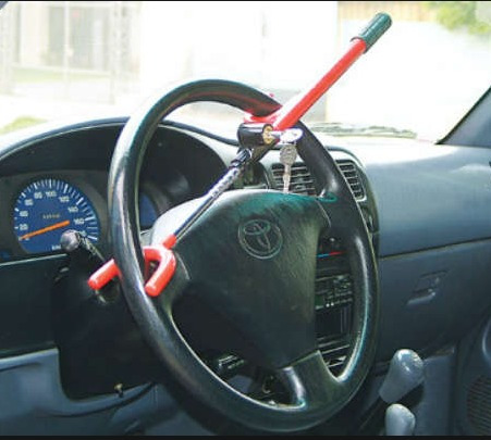 Baston Seguridad Candado Volante Antirrobo Auto Camioneta