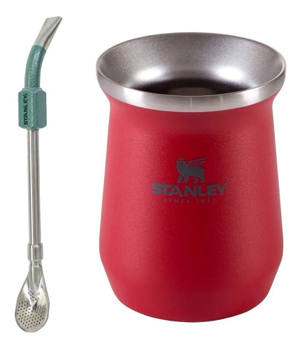 Mate Termico + Bombilla Spoon Stanley Acero Inoxidable 236ml