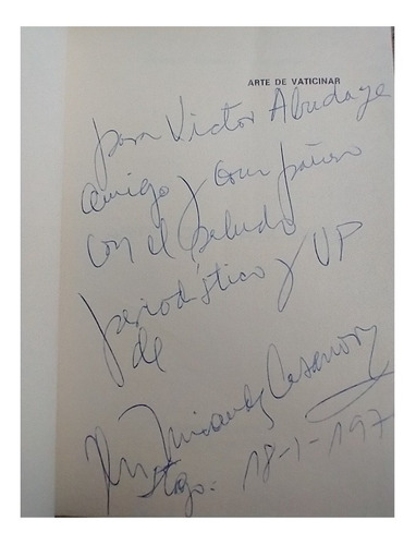 Arte De Vaticinar, Hernán Miranda Casanova (Usado)