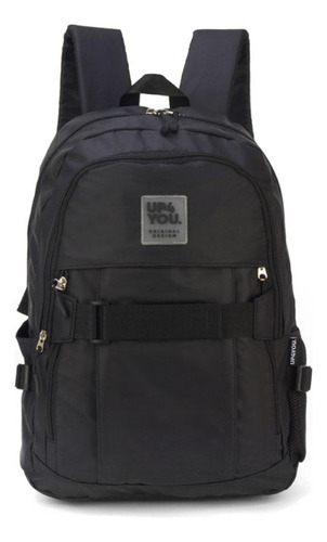 Mochila Luxcel Up4you de nailon negra