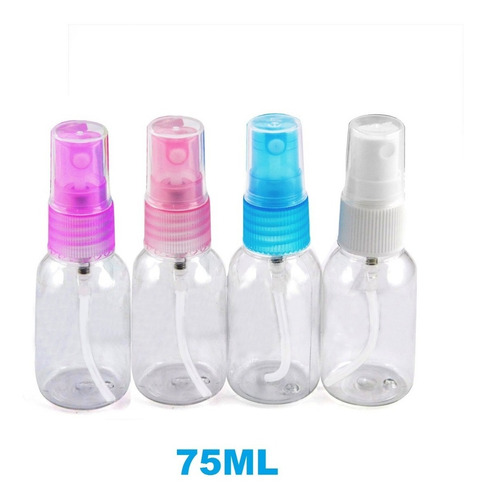 Imagen 1 de 6 de Docena De Botellas Plasticas Con Spray Aerosol 75 Ml
