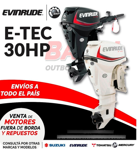 Imagen 3 de 6 de Motor Fuera De Borda Evinrude E-tec 30 Hp 2 Tiempos