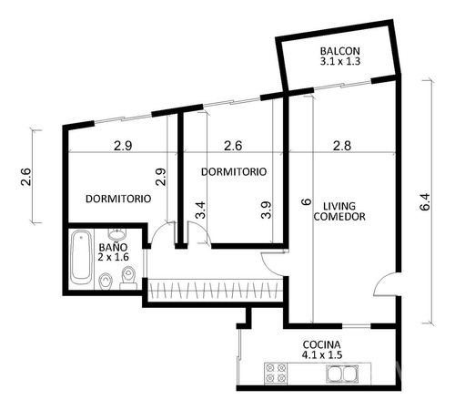 Departamento De 3 Ambientes En Colegiales - Venta -