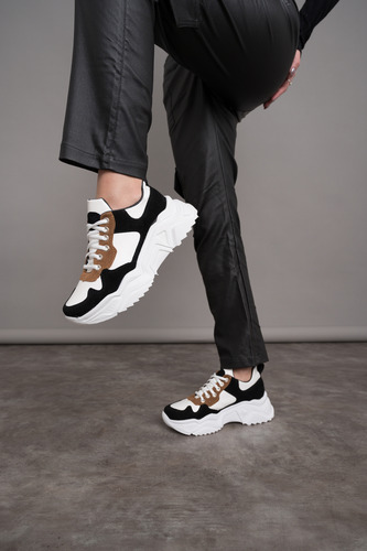 Zapatillas Mujer Livianas Sara Altas Moda Aniuska Original