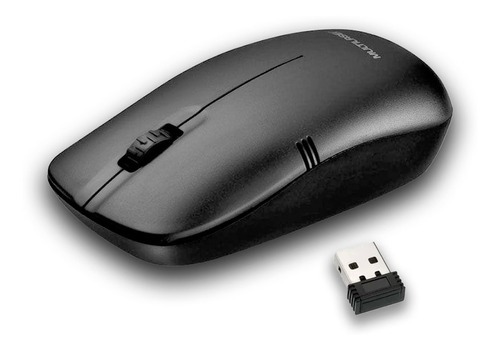 Mouse Sem Fio Lite Mo285 2.4ghz Usb 200dpi Multilaser Cor Preto