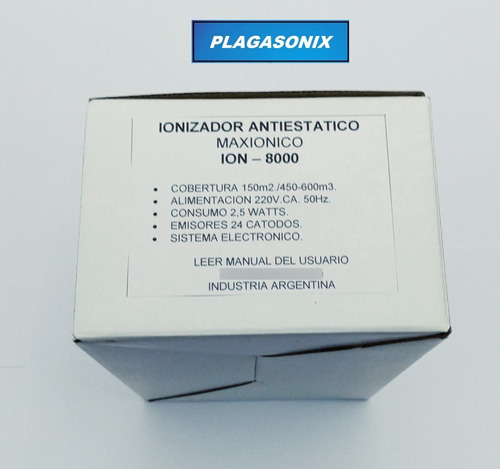 Imagen 4 de 10 de Ionizador Puro De Aire Relax Sin Ansioliticos Ion-8000