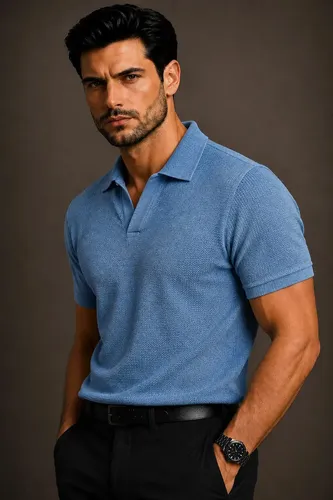 Camiseta Gola Polo Masculina Texturizada Premium Plus Clout