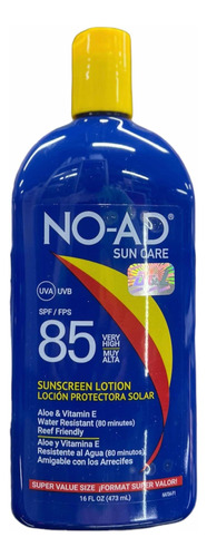 No Ad Sun Care Factor 85 Antisolar Bloq - mL a $190