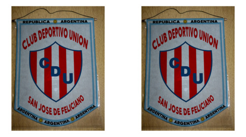 Banderin Chico 13cm Club Union Feliciano Entre Rios