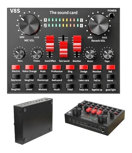 Tarjeta Consola Sonido V8s Podcast - All Import