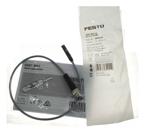 Sensor Magnético Festo Sdbt-msx-1l-pu-e-0.3-n-m8 Np 8059120