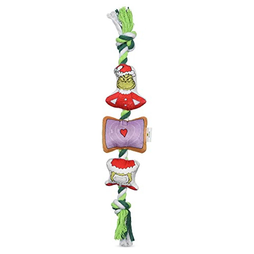 Dr. Seuss For Pets How The Gr Stole Christmas 14  Heart Rope