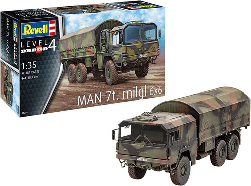 Caminhão Man 7t Milgl 6x6 - Escala 1/35 Revell 03291