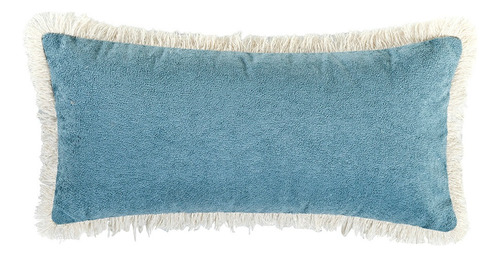 Kit 4 Almofadas Cheias Bohemia 60cm X 30cm Boho Nature Cor Celeste Desenho Do Tecido Liso