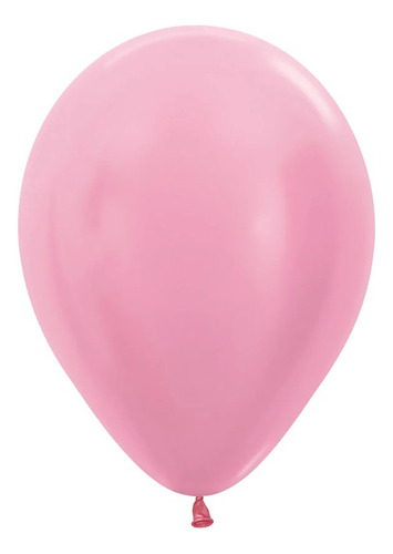 Globos Sempertex R9 X50 Color Rosado Satín Redondo