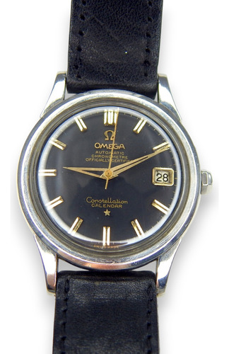 Reloj Omega Constellation Calendar Ref 2943 Cal 504 35 Mm Negro Plateado Negro (Usado)