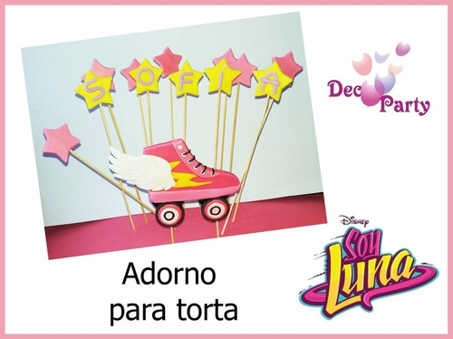 Adorno Para Torta  Soy Luna