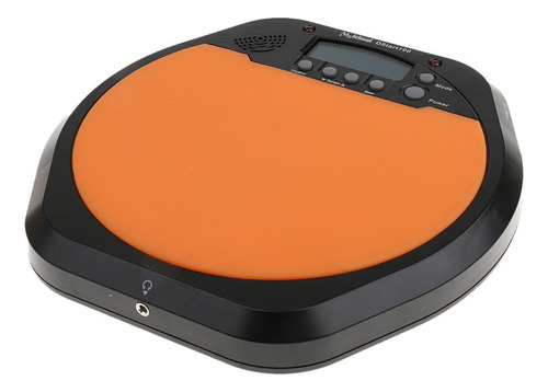 Cn Práctica Drum Pad Drummer Pad Training Naranja Metrónomo