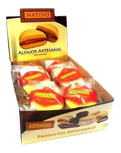 Alfajor Maicena Artesanal Nativo X18u