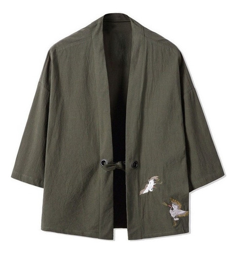 Kimono Bordado Yukata Japonés Para Hombre