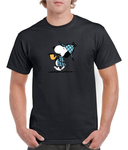 Polera Hombre Estampado Snoopy Sherlock