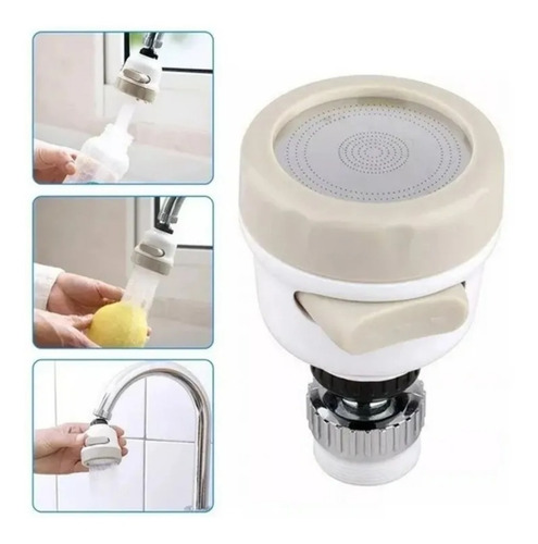 Imagen 7 de 10 de Boquilla Para Grifo Lavaplatos Cocina Regulable 3 Intensidad