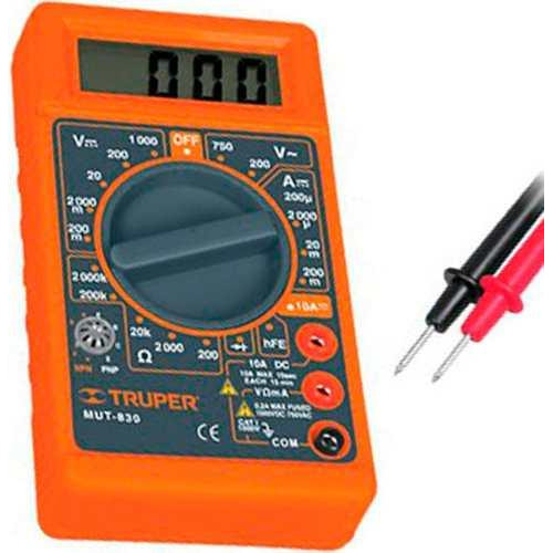 Tester Digital De Corriente Truper Mut-830 H Y T