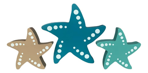 Sukha Home Starfish Beach House Decor - 3pc Set Para Seashel