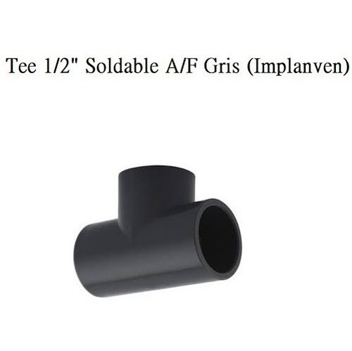 Tee 1/2  Soldable A/f Gris ( X 6 Unidades) (implanven)