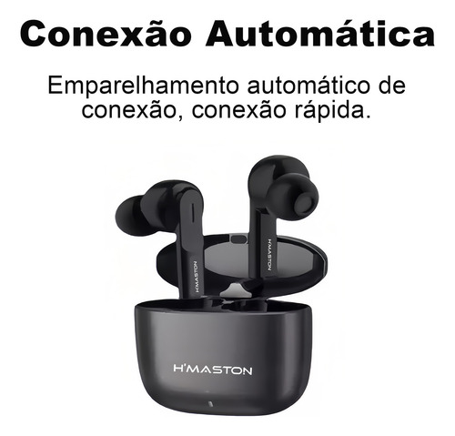 Fone De Ouvido Bluetooth5.3 Sem Fio Com Microfone Gamer Rs40