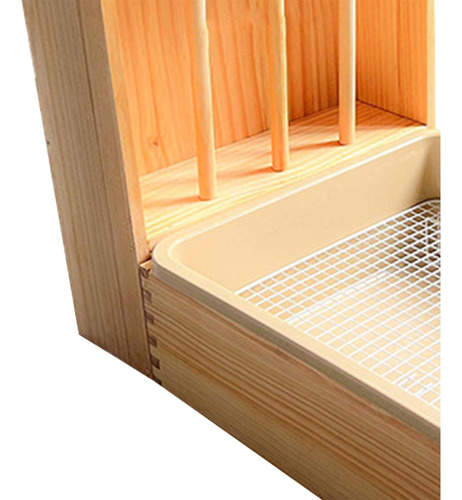 W Comedero De Heno De Madera Para Conejos, Pesebre De