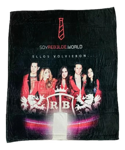 Cobertor Ligero Rbd Rebelde Tour 2023 Matrimonial Frazada Dh