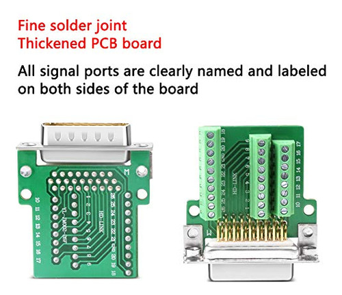 Conector De Conexión Ambest Db26, Serie Rs232 D-sub Sin Sold