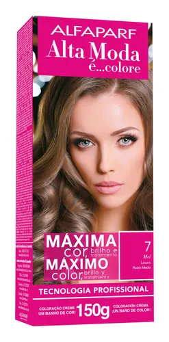 comprar Tintura Alfaparf Alta moda é colore Pigmentos micronizados concentrados tom 7 loiro médio para cabelo