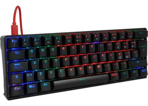 Imagen 5 de 6 de Teclado Gamer Mecánico Game Factor Kbg560 Switch Gateron Rgb