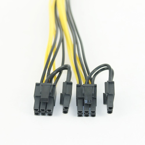 Imagen 5 de 5 de Cable Extensor Pci-adaptador Splitter 8 A 2 X (6+2) 8 Pin