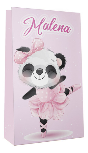 Bolsitas Golosineras Personalizadas Panda B Grande X10