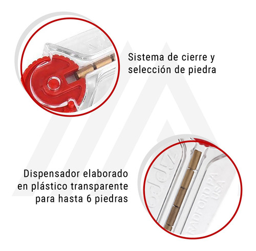 Imagen 7 de 10 de Piedras Para Encendedor Zippo Flint Original 6 Unidades