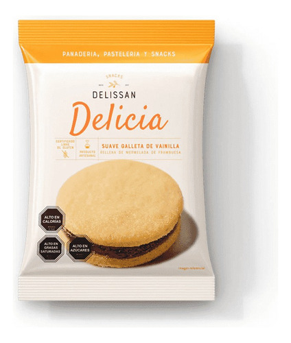 Delissan Delicia Frambuesa Sin Gluten 50 G