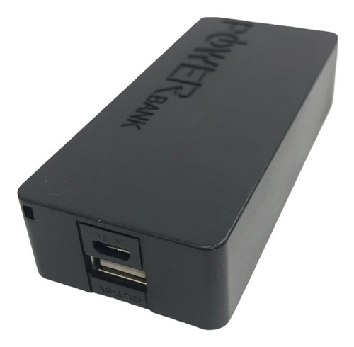 Modulo Cargador Powerbank 18650 Y Carcasa Step Up 5v Negro