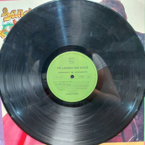 Vinil Lp Sandy E Júnior Tô Ligado Em Você