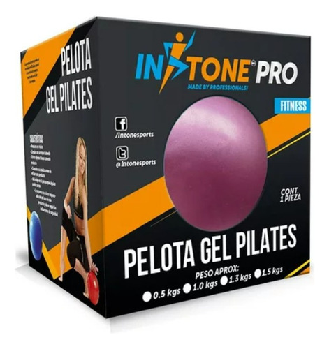 Pelota De Gel Para Pilates Instone Pro 1 Kg Varios Colores