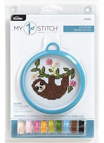 Bucilla E My 1st Stitch Kit De Punto De Cruz Contado, 3, Per