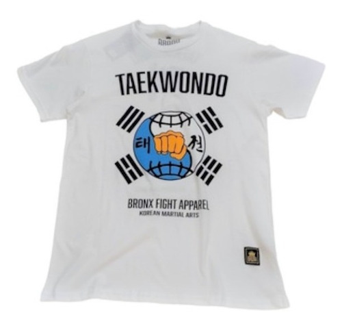 Remera Taekwondo Argentina Algodon Marca Bronx